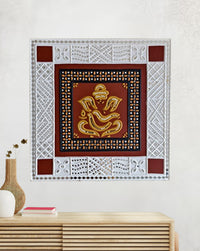 Ganesha In Lippan Art, 3 Feet x 4 Feet