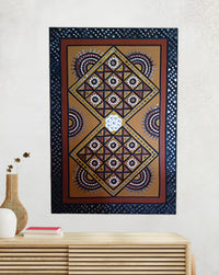 Handicraft Mud-Mirrorwork Lippan Art, 3 Feet x 4 Feet