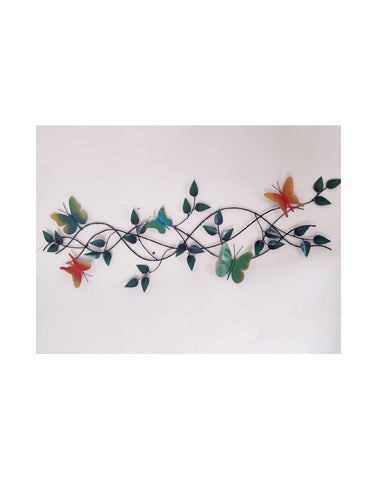 Handcrafted Metal Butterfly Wall Art, 52 Inch x 41 Inch