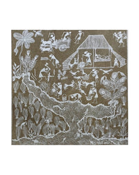 Daily Village Life, Farming, 12 Inch x 12 Inch