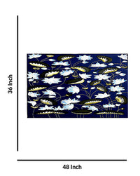Elegant Lotus Floral Harmony Lippan Art, 36 Inch x 48 Inch