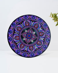 Handcrafted Mandala Art Plate, 12 Inch x 12 Inch