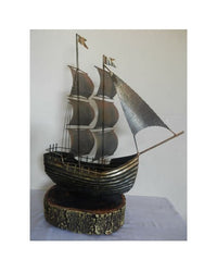 Handicraft Metal Ship Art, 28 Inch x 20 Inch