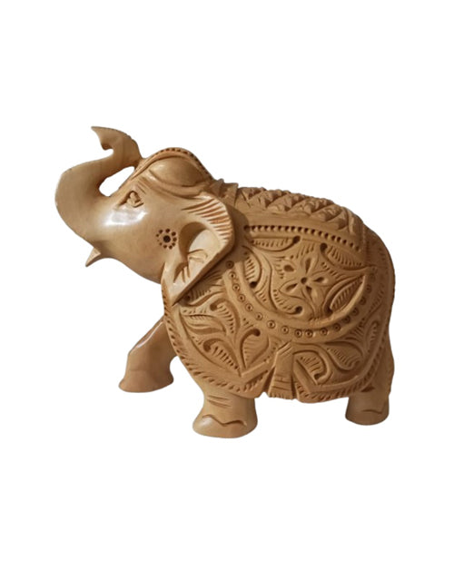 Handicrafts Wooden Elephant Statue, 4 Inch