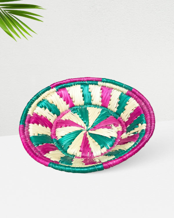 Handwoven Colorful Basket, 4 Inch x 12 Inch