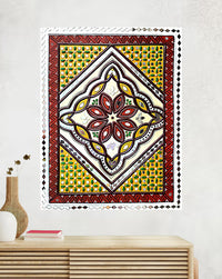 Intricate Mandala Tapestry Lippan Art, 18 Inch x 24 Inch