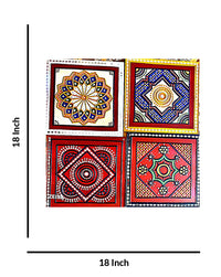 Harmony of Mandalas Lippan Art Display, 18 Inch x 18 Inch
