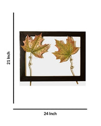 Handcrafted Maple Leaf Metal Home Wall Decor, 21 Inch x 24 Inch