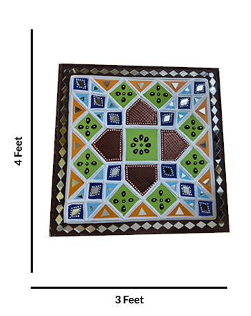 Mud And Mirror Crafts Clay Wall Frame, 3 Feet x 4 Feet