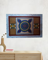 Mud And Mirror Painting Lippan Art, 3 Feet x 4 Feet